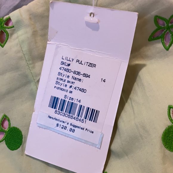 Lilly Pulitzer Lime Cherry Skirt - Picture 8 of 8